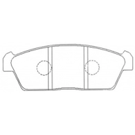 Тормозные колодки дисковые, комплект FIT LW0V 1WG 4335756 FP9204