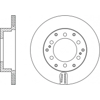 Тормозной диск FIT Toyota Hilux (AN10, 20, 30) 7 Внедорожник 4.0 (GRN210) 237 л.с. 2005 – 2009 N3DPN 2 FR0328V