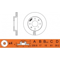 Тормозной диск FIT 1275770681 FR0460V XJ7N ILH