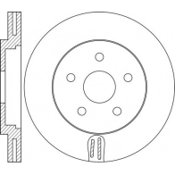 Тормозной диск FIT 0 8R2JLL FR0575V 1275771591 - Изображение 2