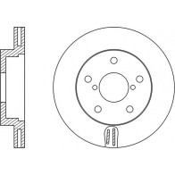 Тормозной диск FIT CK 4BWC FR0606V Toyota Chaser (X100) 3 Седан 2.4 TD (Lx100) 97 л.с. 1996 – 1999