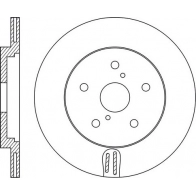Тормозной диск FIT R K9Q6 Lexus RX (AL20) 4 Внедорожник 2.0 200t (AGL20) 238 л.с. 2015 – 2017 FR1059V