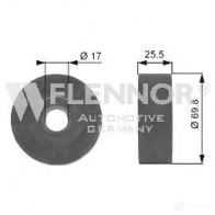 Обводной ролик приводного ремня FLENNOR 4030434160953 87G 8N 1967907 fs99244 - Изображение 2