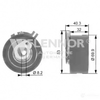 Натяжной ролик ГРМ FLENNOR fs05492 Z SRCPR5 1967603 4030434113034 - Изображение 2