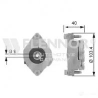 Натяжной ролик приводного ремня FLENNOR 3NVLS 8 fa99010 Volkswagen Golf 3 (1E7) Кабриолет 4030434128717