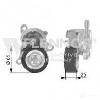 Натяжной ролик приводного ремня FLENNOR 4030434151272 H6 UBOV Citroen C4 1 (LC, PF2) Хэтчбек 2.0 16V 177 л.с. 2004 – 2008 fs22952