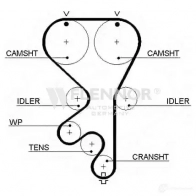 Ремень ГРМ FLENNOR 1959807 4350v 0054 478 40819X24MM