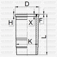 Гильза цилиндра YENMAK 1424854350 51-05254-000 DSU W2H