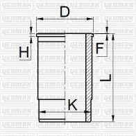 Гильза цилиндра YENMAK UHXI K 51-05508-000 1424854443