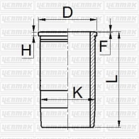 Гильза цилиндра YENMAK 51-05699-000 G5HB QS 1424854512
