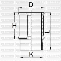 Гильза цилиндра YENMAK 10ZLB 8 1424854570 51-05904-000
