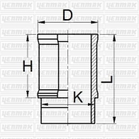 Гильза цилиндра YENMAK 7QXDG WE 1424854572 51-05910-000