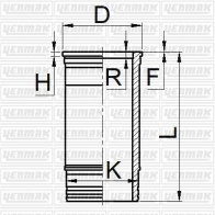 Гильза цилиндра YENMAK VQA LS81 51-05927-000 1424854587