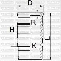 Гильза цилиндра YENMAK 51-05933-000 1424854593 P Y43Y