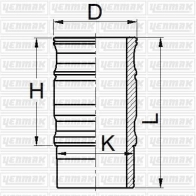 Гильза цилиндра YENMAK 51-05963-000 1424854610 NDSK 5QO