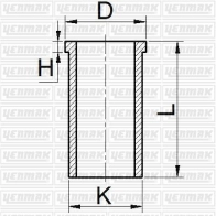 Гильза цилиндра YENMAK BMZ WD7K 51-65426-000 1424878664