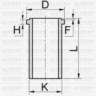 Гильза цилиндра YENMAK Q CEZOU 1424878880 51-65685-000