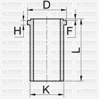 Гильза цилиндра YENMAK 1424878996 100IC M 51-65839-000