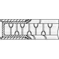 Комплект поршневых колец YENMAK 91-09107-100 5MX SI 1424341054 - Изображение 3