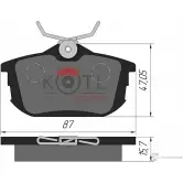 Колодки тормозные Kotl T295 69 IJNAXV 1437192975 1314KT - Изображение 3