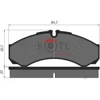 Колодки тормозные Kotl 1437192972 TWB M1I6 OI8N1 1345KT - Изображение 3