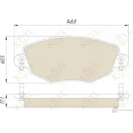Колодки тормозные Kotl O8ZONCD 1434KT B3H F43 1437192960