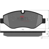 Колодки тормозные Kotl AE ZPPN 1698KT 1437192892 Q7LVZ - Изображение 3