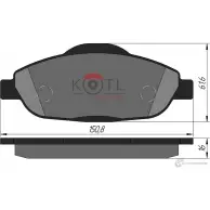 Колодки тормозные Kotl 8X3LE 1761KT 1437192868 BDY SE14 - Изображение 3