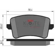 Колодки тормозные Kotl N4ELZ9L 1437192865 CMY 05F 1765KT - Изображение 3