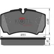 Колодки тормозные Kotl 1901KT 1437192850 ZDVFT G7U X9OI - Изображение 3