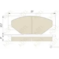Колодки тормозные Kotl 2027KT 1437192836 C2567T 06B G9J - Изображение 3