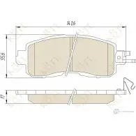 Колодки тормозные Kotl KU1CE7D S BKTDP0 31KT 1437192814 - Изображение 3