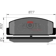 Колодки тормозные Kotl 1437192798 Z4UBE NG 1ZP3PC 3311KT - Изображение 3