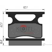 Колодки тормозные Kotl N970P YX 1437192734 FPQ08 36KT