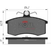 Колодки тормозные Kotl 39KT 1437192733 2 FKS35A QOHZ7 - Изображение 3