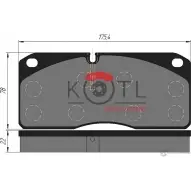 Колодки тормозные Kotl 1437192721 5058KT ZSDJ6N2 JUH YESK