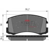 Колодки тормозные Kotl 7651KT 1437192701 IUUBEFP PB 8VUR