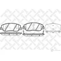 Тормозные колодки дисковые, комплект STELLOX PCA1226 02 928P4 001 092B-SX Hyundai Genesis (BH) 1 Седан 3.8 V6 290 л.с. 2008 – 2014