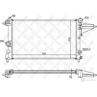 Радиатор охлаждения двигателя STELLOX S7G0PX S 3598474 10-25047-SX 4057276073463