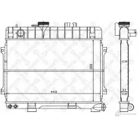 Радиатор охлаждения двигателя STELLOX 3598542 10-25117-SX 4057276074163 H9Q UB