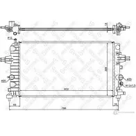 Радиатор охлаждения двигателя STELLOX 10-25176-SX 3598600 484 PYT5 4057276074750