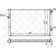Радиатор охлаждения двигателя STELLOX 10-25197-SX JAU N7O Volkswagen Golf 3 (1H5) Универсал 1.9 TDI 110 л.с. 1996 – 1999 4057276074965