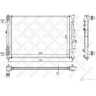 Радиатор охлаждения двигателя STELLOX O8 3W5PB 10-25288-SX 3598710 4057276075870