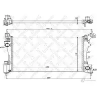 Радиатор охлаждения двигателя STELLOX LZ 60ZX 4057276076655 10-25366-SX Fiat Punto (199) 3 Хэтчбек 1.4 75 л.с. 2012 – 2025