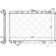 Радиатор охлаждения двигателя STELLOX 4057276076907 NY0 XNVC Nissan X-Trail (T30) 1 Кроссовер 2.2 Di 4x4 114 л.с. 2001 – 2005 10-25391-SX