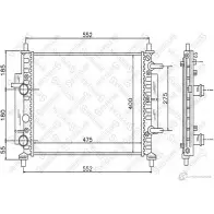 Радиатор охлаждения двигателя STELLOX SG MLM Fiat Marea 4057276077089 10-25409-SX