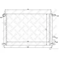 Радиатор охлаждения двигателя STELLOX 10-25785-SX PQOVYD A Ford Fiesta 4 (DX, J) 1995 – 2002