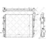 Радиатор охлаждения двигателя STELLOX 10-25888-SX LHEYI 5 Mercedes Vario (612D) 1 Самосвал 4.3 615 D. 616 D (6631. 6632) 156 л.с. 1998 – 2024