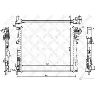 Радиатор охлаждения двигателя STELLOX 3599469 10-26061-SX 2L 5UE1