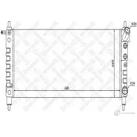 Радиатор охлаждения двигателя STELLOX 3599484 10-26076-SX L 0UIA